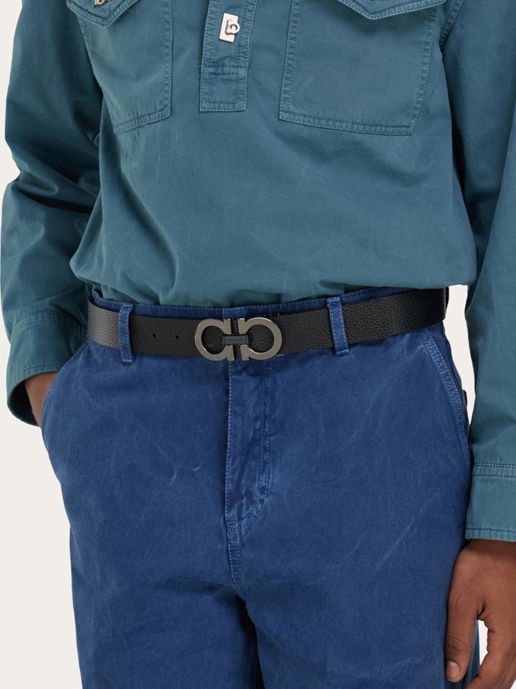 Gancini reversible and adjustable belt Gallery image 4
