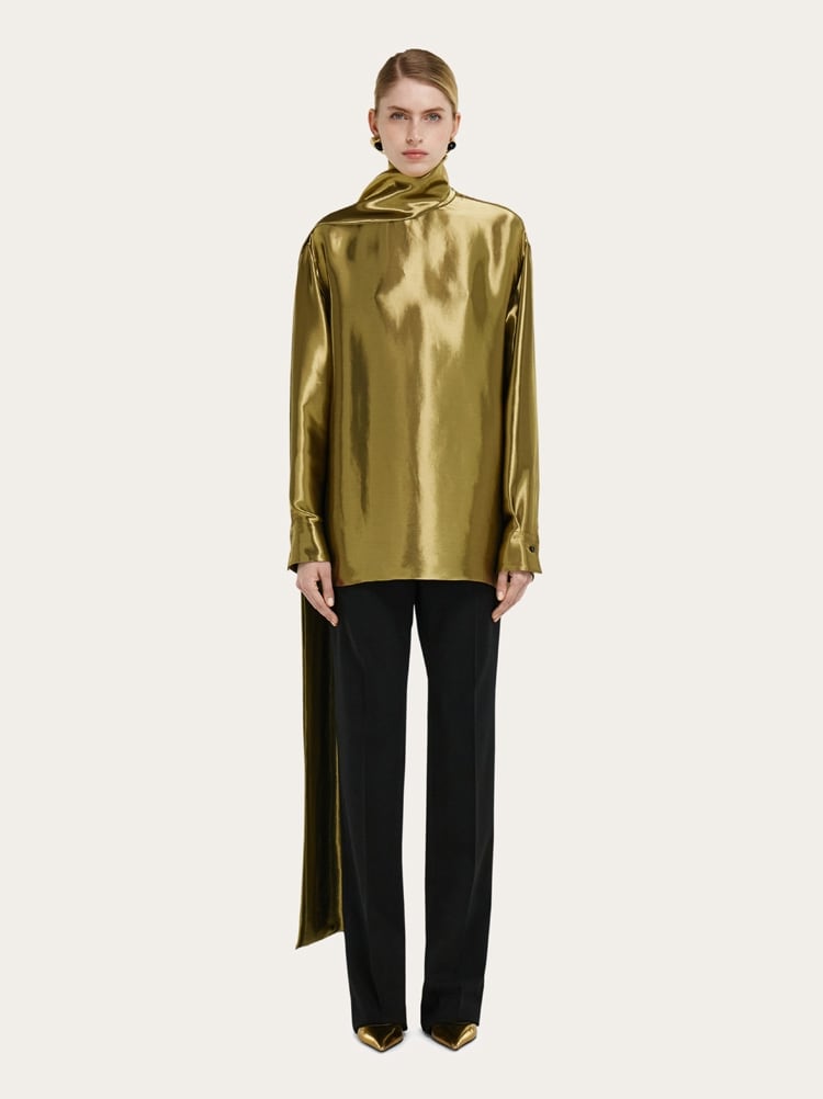 Liquid lamé blouse Gallery image 2