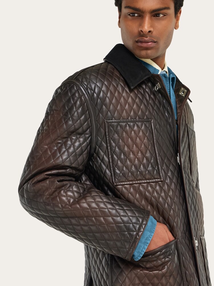 Quilted nappa blouson Gallery image 4