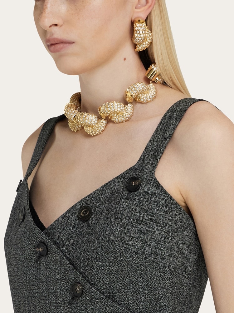 Top smanicato con bottoni Gallery image 4