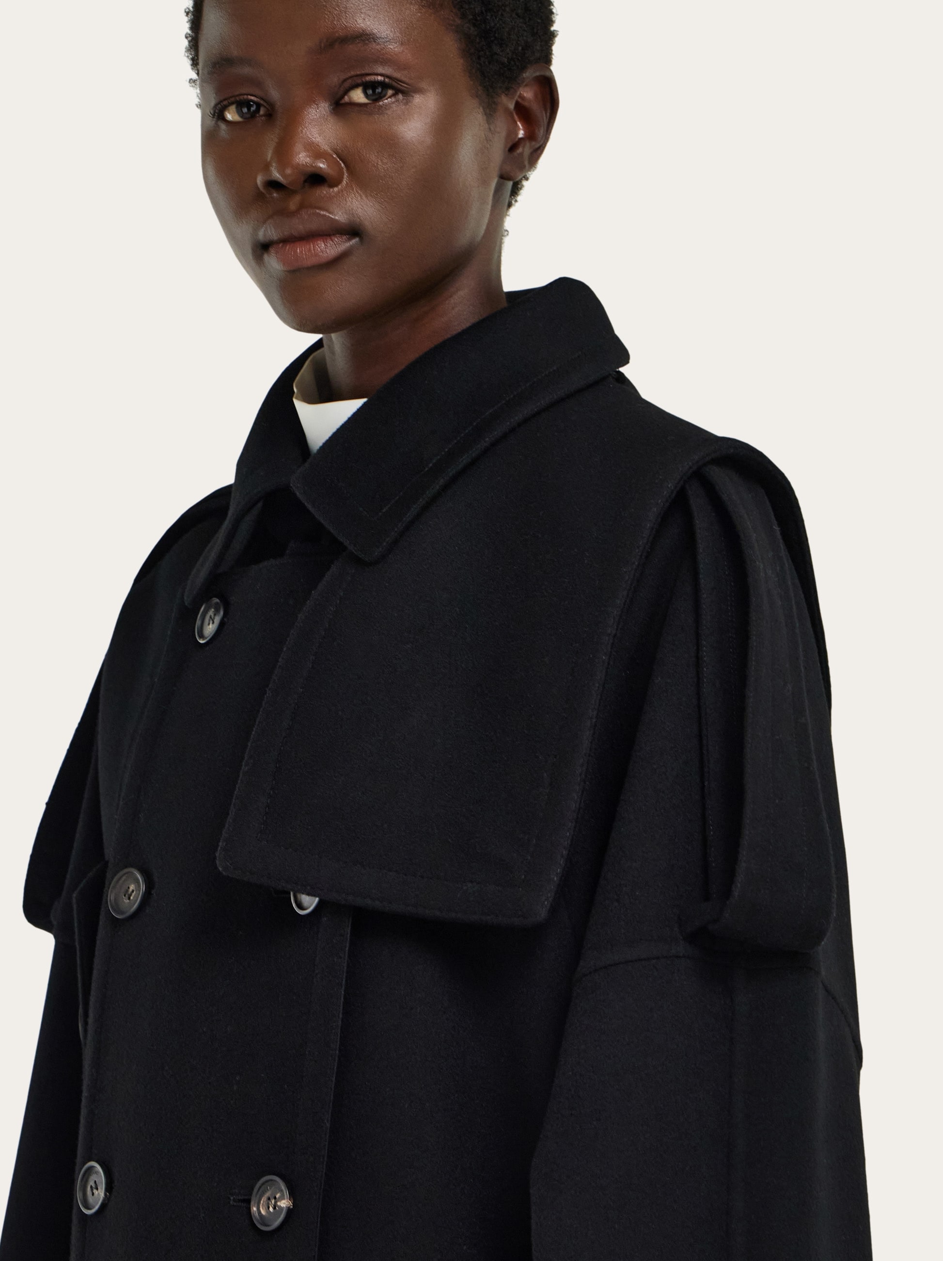 Double breasted oversize coat - Women | Ferragamo
