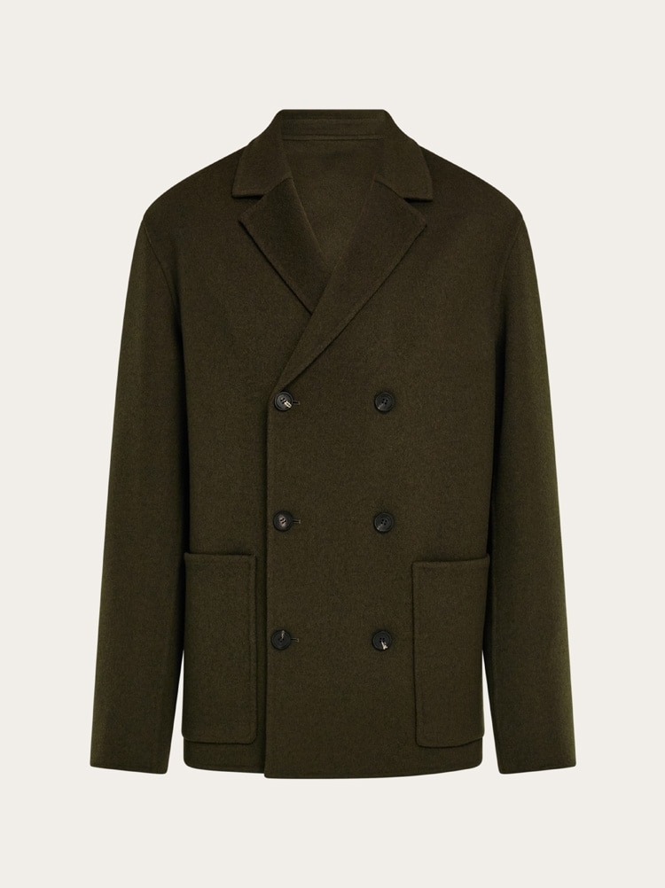 Double breasted wool and cashmere blazer Gallery image 1
