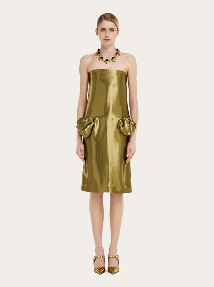 Liquid lamé dress Gallery image 2