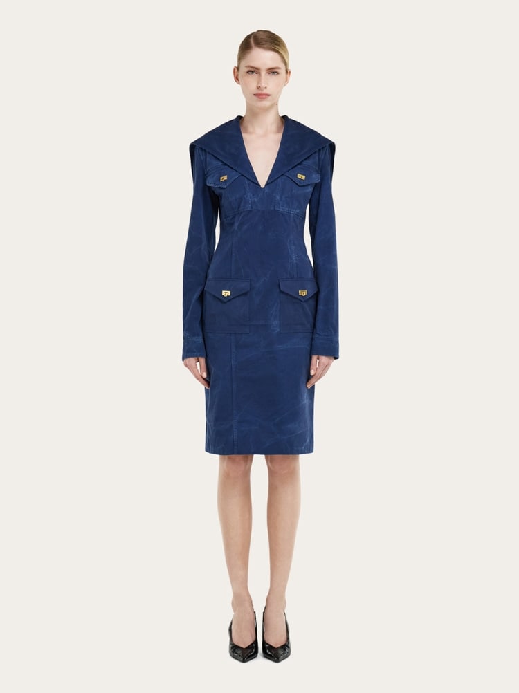 Washed gabardine dress Gallery image 2