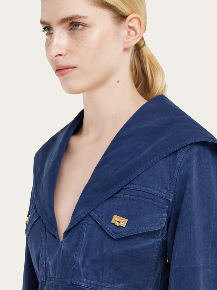 Washed gabardine dress Gallery image 5