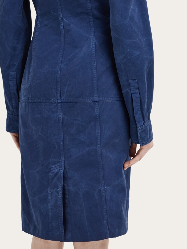 Washed gabardine dress Gallery image 6
