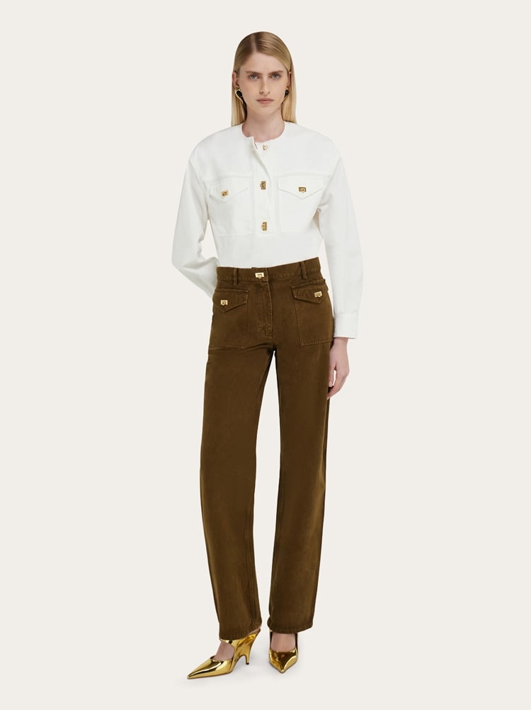 Pantalon avec poches appliquées Gallery image 6