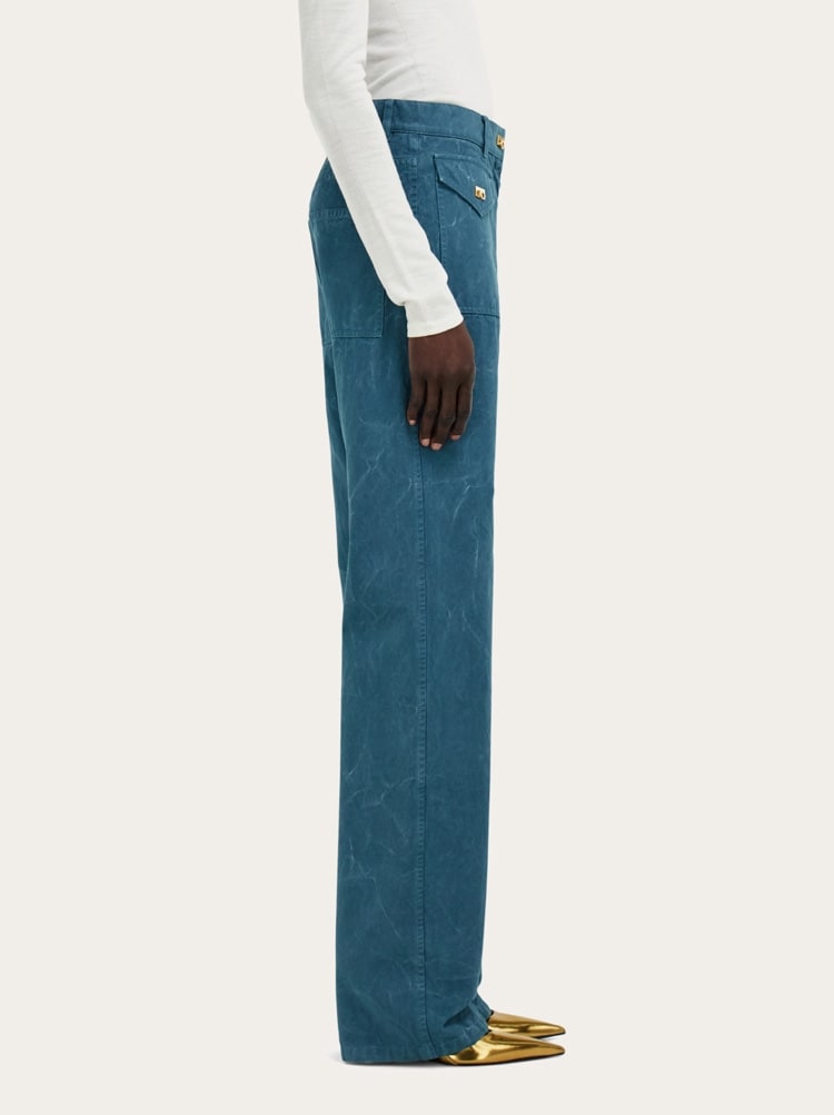 Washed gabardine trouser Gallery image 3