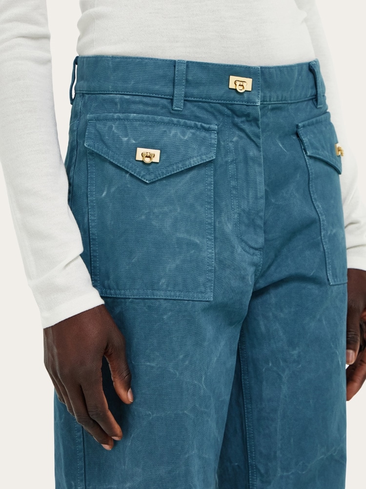 Washed gabardine trouser Gallery image 6