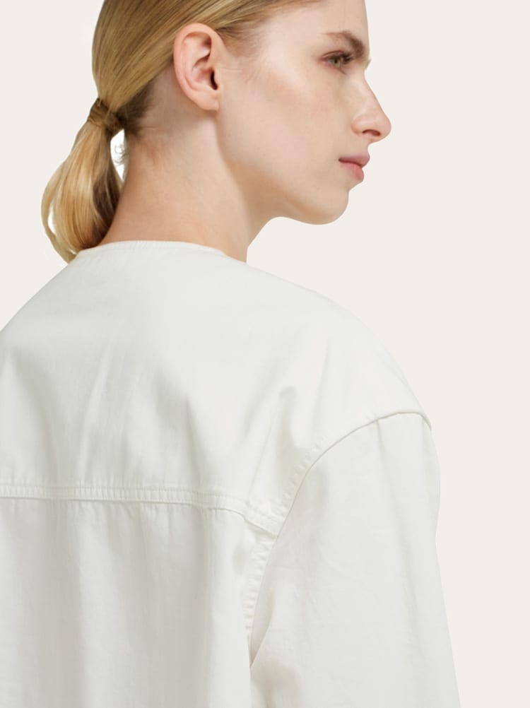 Camisa de gabardina lavada Gallery image 6