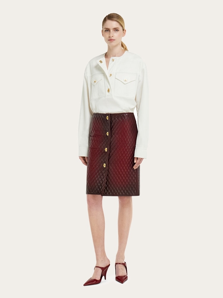 Camisa de gabardina lavada Gallery image 7