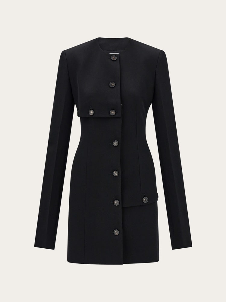Wool jacket with button detail Gallery image 1