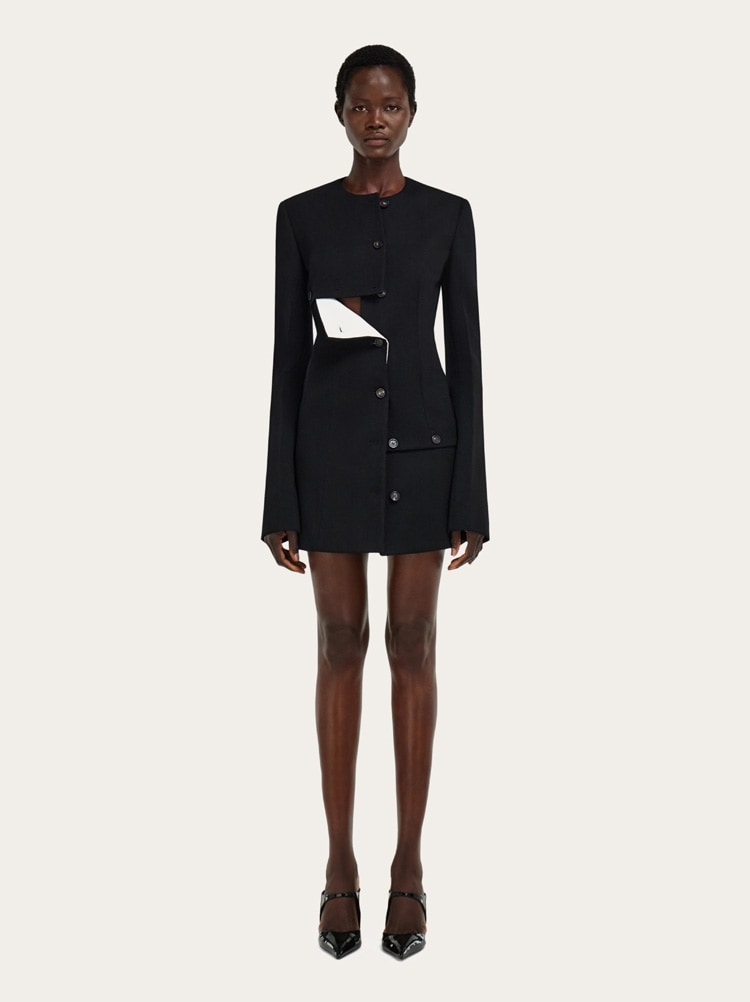Wool jacket with button detail Gallery image 2
