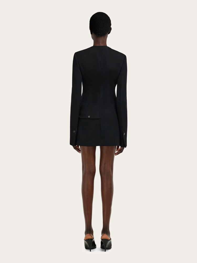 Wool jacket with button detail Gallery image 3