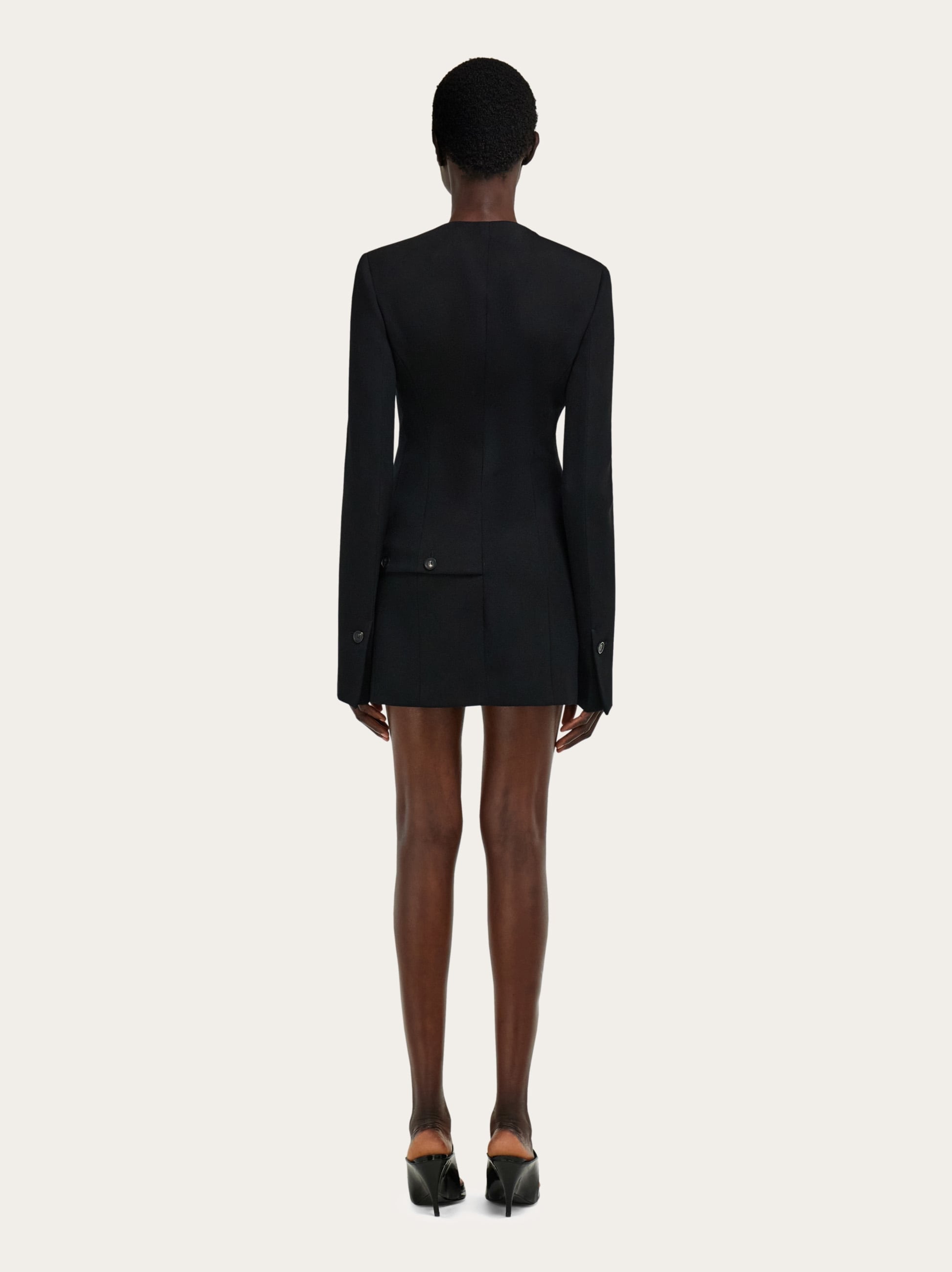 Wool jacket with button detail - Women | Ferragamo