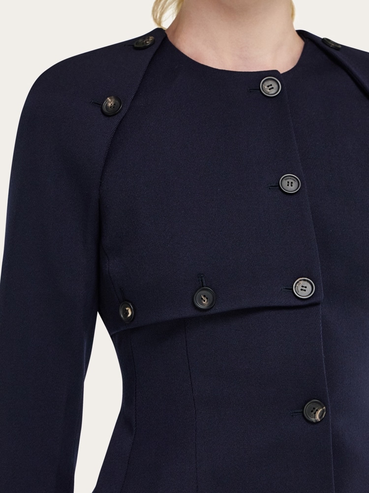 Cropped jacket with button detail Gallery image 6