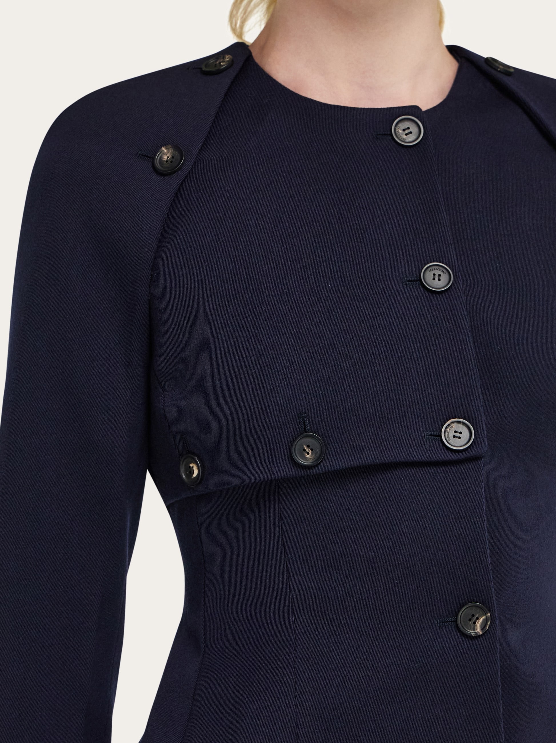 Cropped jacket with button detail - Women | Ferragamo