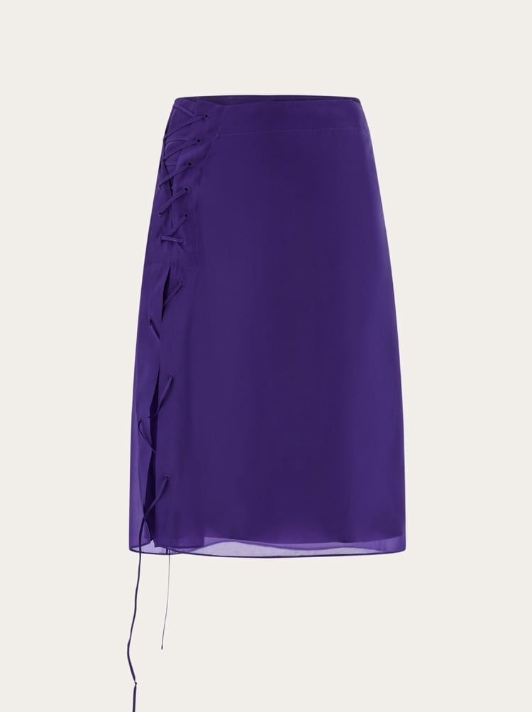 Organza skirt with string tie detail Gallery image 1