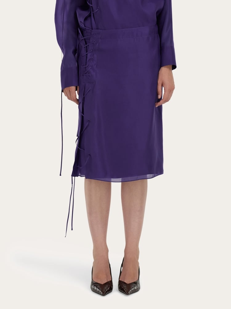 Organza skirt with string tie detail Gallery image 2
