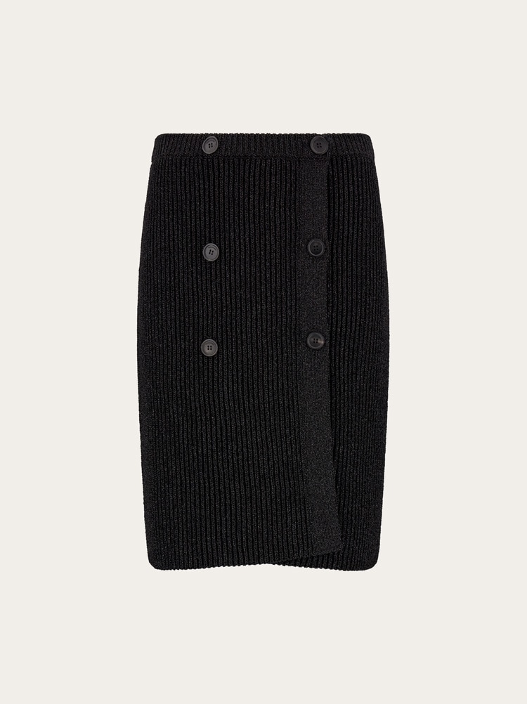 Jupe en tricot avec lurex Gallery image 1