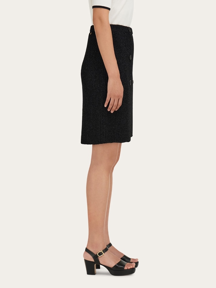 Jupe en tricot avec lurex Gallery image 3
