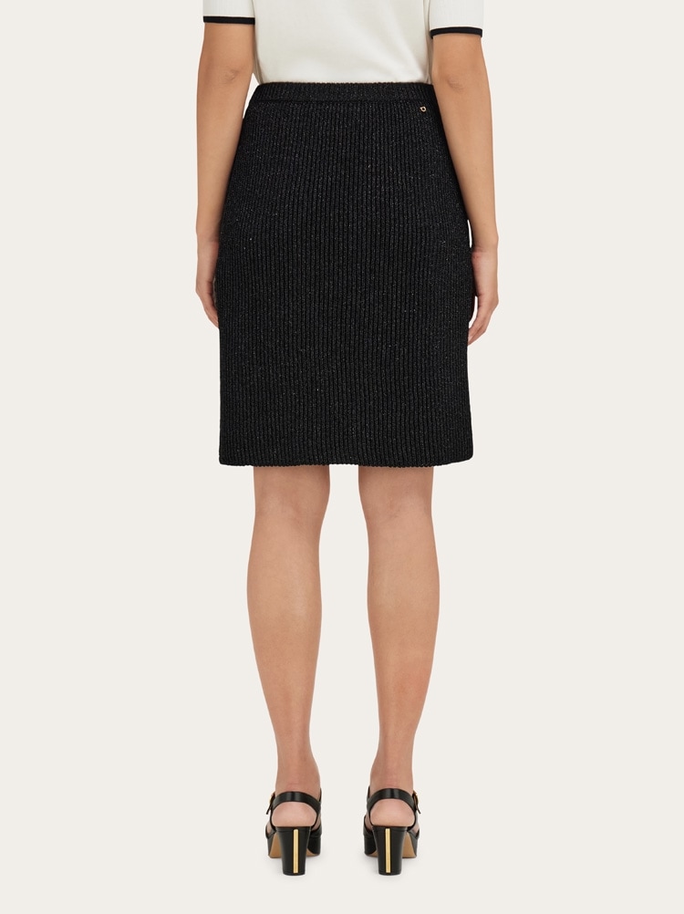 Jupe en tricot avec lurex Gallery image 4