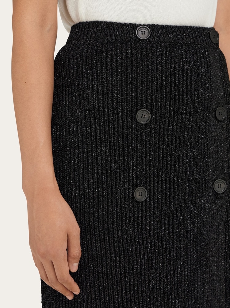 Jupe en tricot avec lurex Gallery image 5