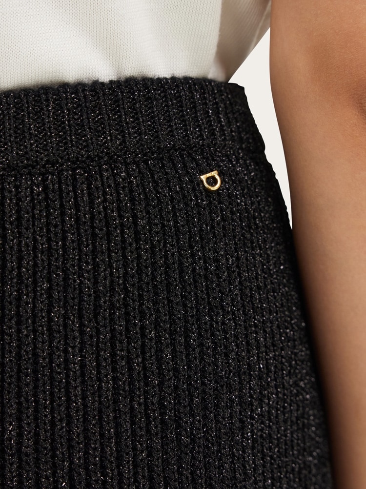 Jupe en tricot avec lurex Gallery image 6
