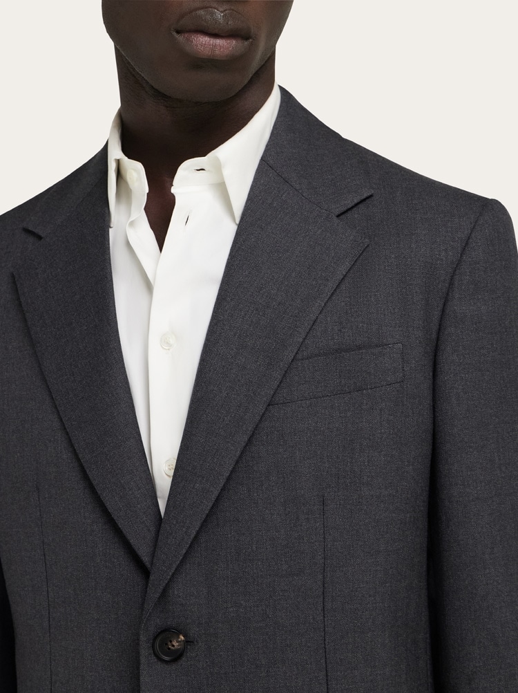 Single-breasted pure wool blazer Gallery image 4