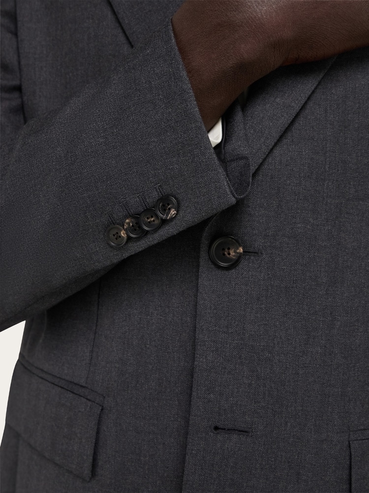 Single-breasted pure wool blazer Gallery image 5