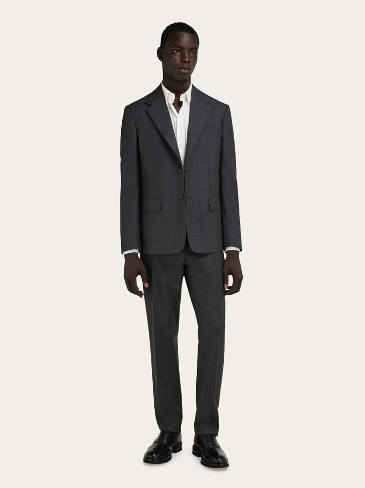 Single-breasted pure wool blazer Gallery image 7