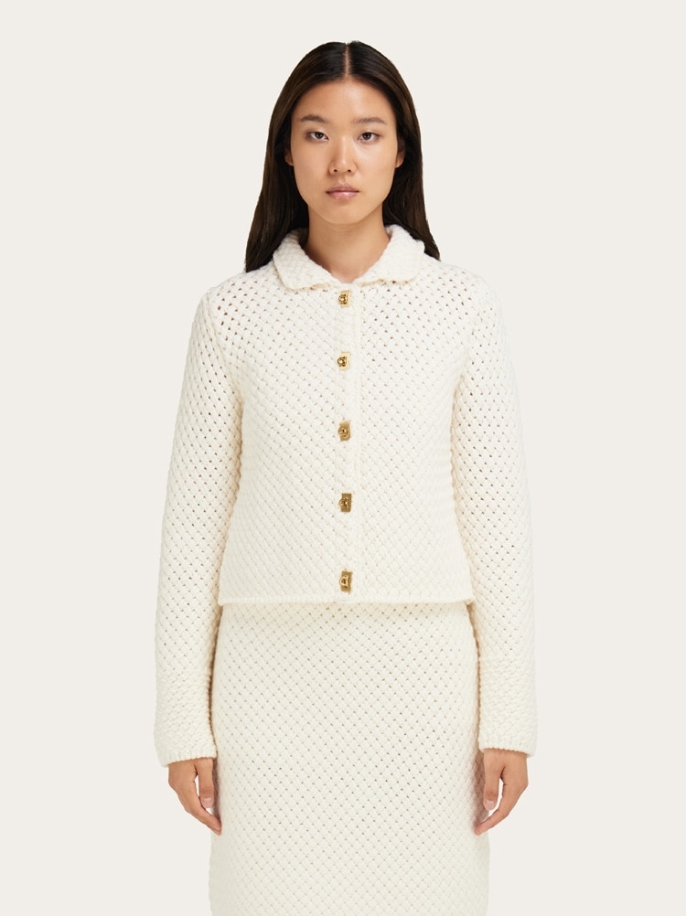 Knitted boxy cardigan Gallery image 2