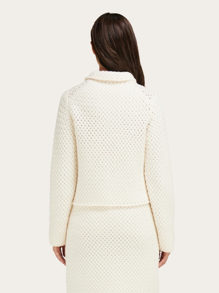 Knitted boxy cardigan Gallery image 3