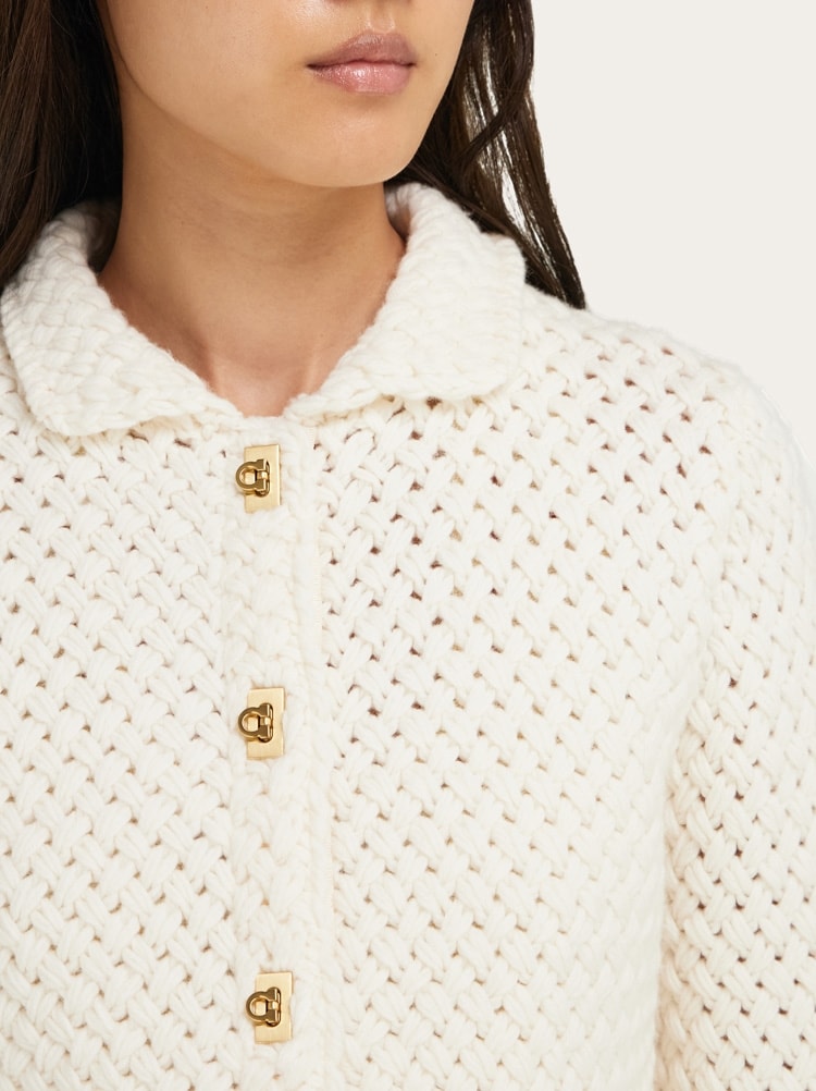 Knitted boxy cardigan Gallery image 4
