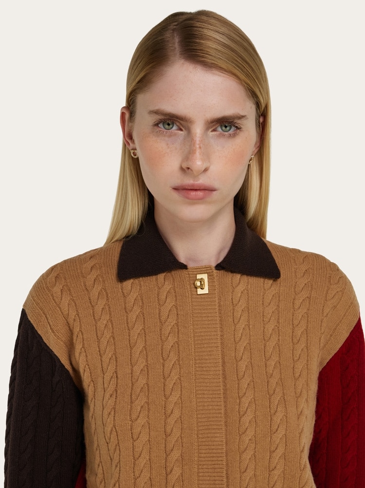 Cardigan avec tresses Gallery image 4