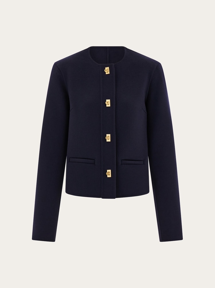 Boxy jacket with Gancini buttons Gallery image 1