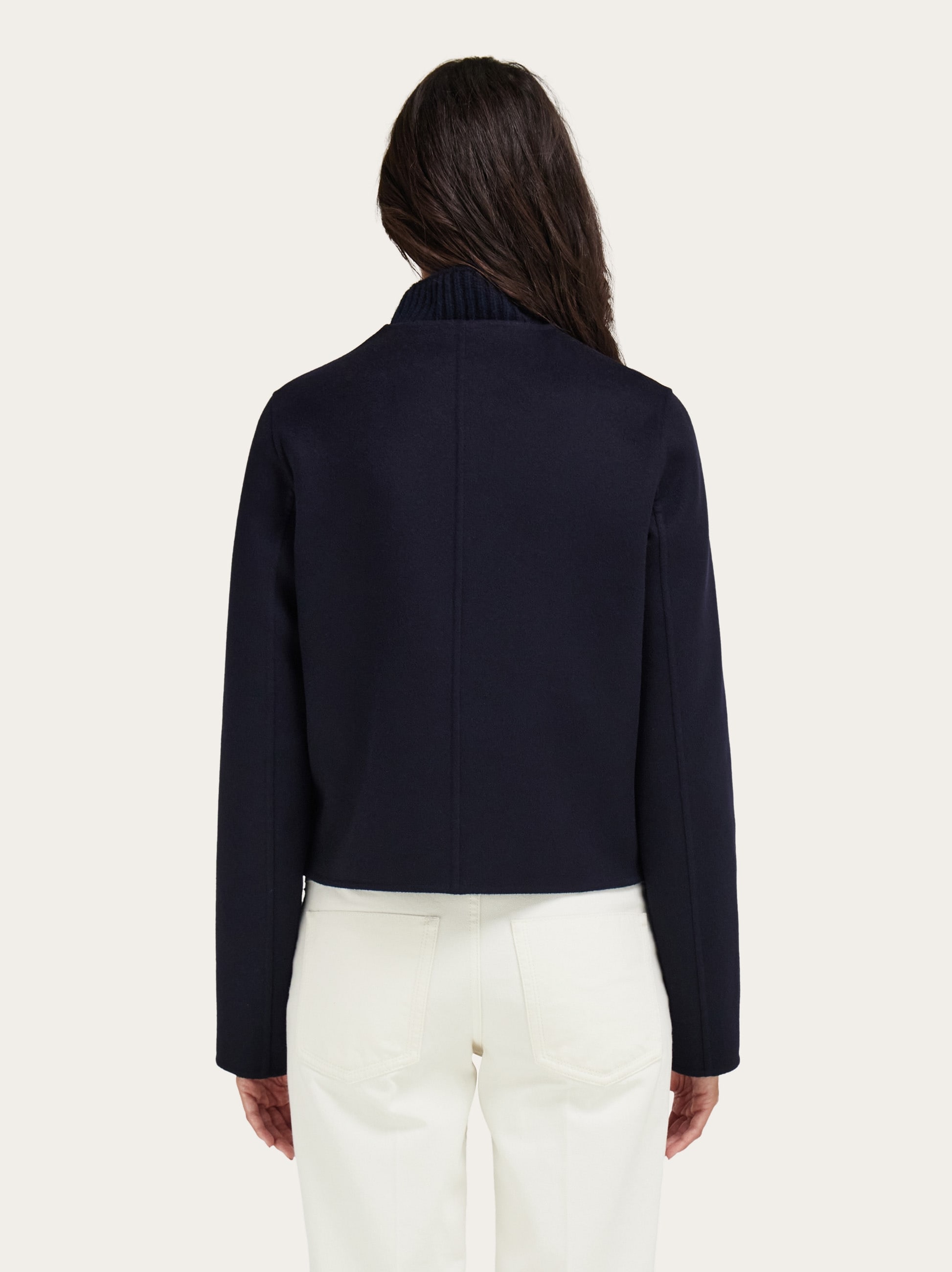 Boxy jacket with Gancini buttons - Women | Ferragamo