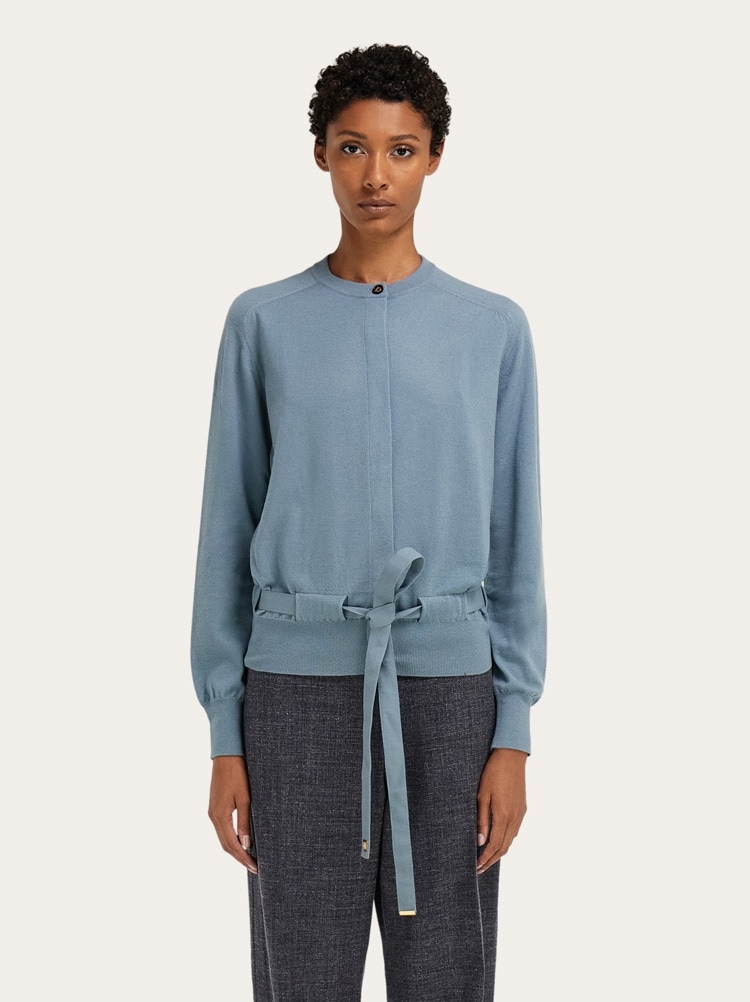 Cardigan avec ruban Gallery image 2