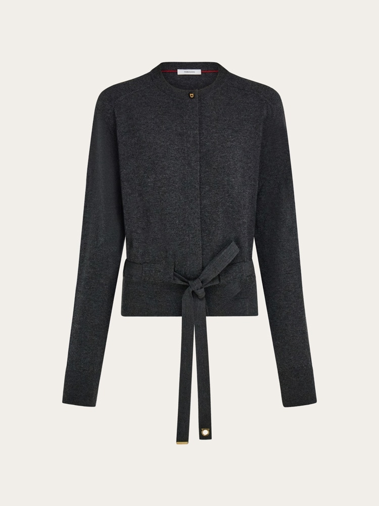 Cardigan with ribbon detail Gallery image 1