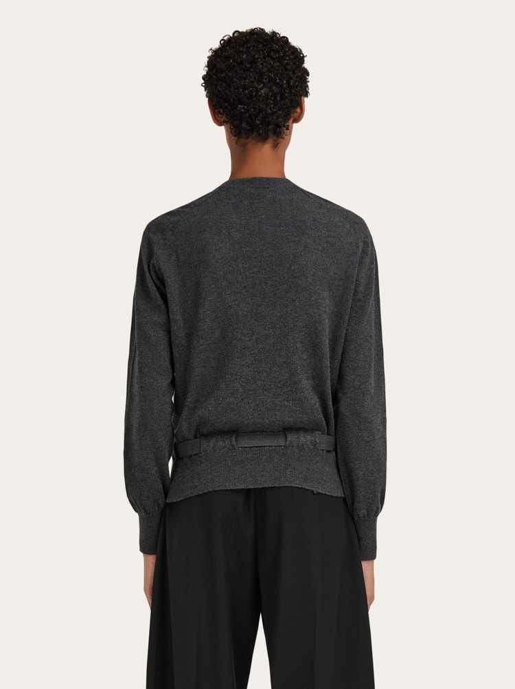 Cardigan with ribbon detail Gallery image 3