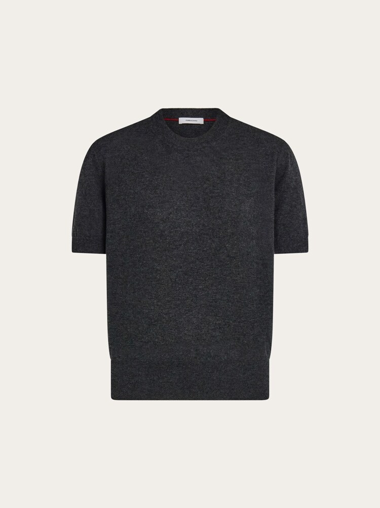 Pure wool top with Gancini detail Gallery image 1