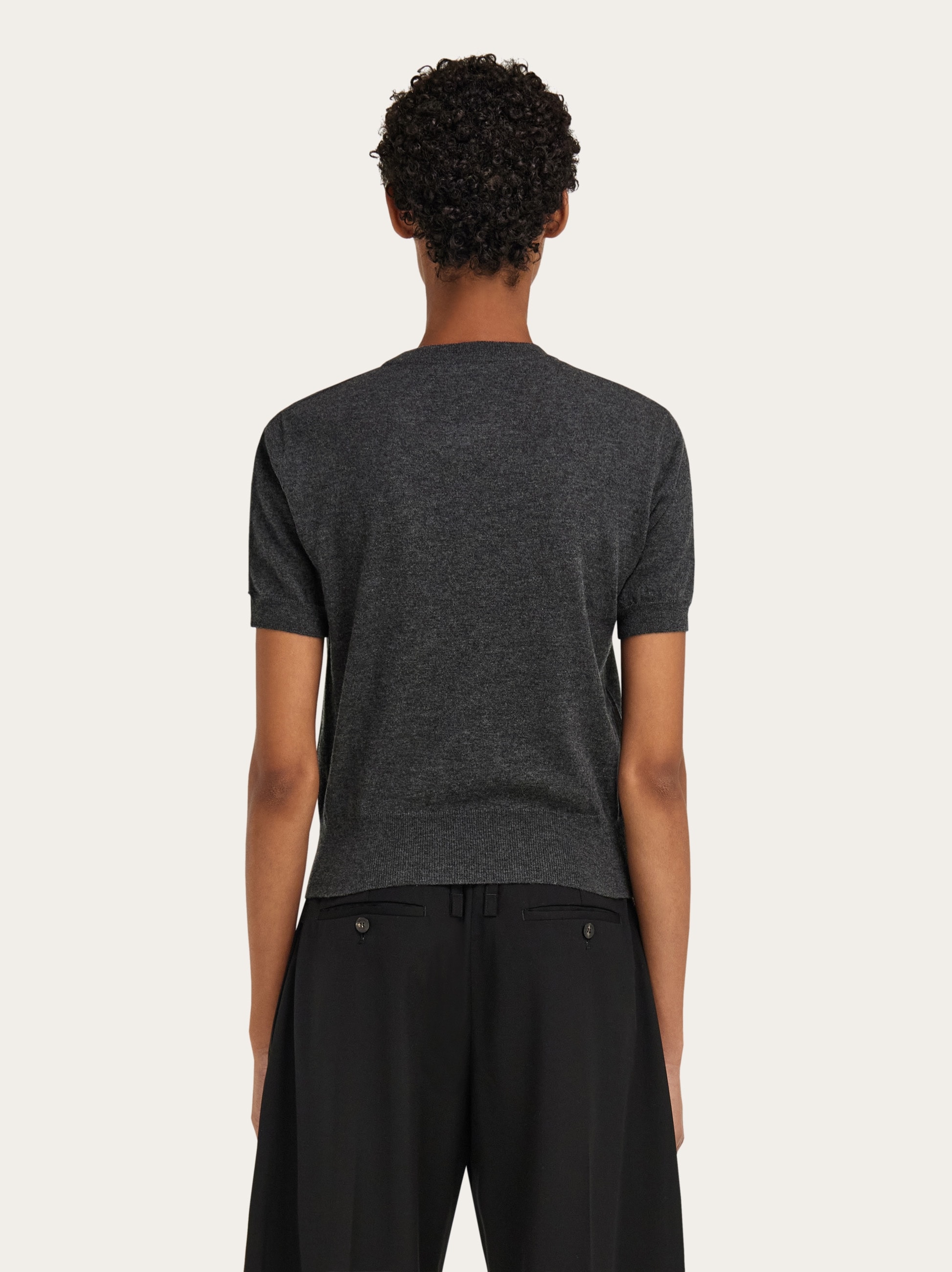Pure wool top with Gancini detail - Women | Ferragamo