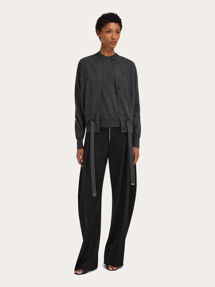 Pure wool top with Gancini detail Gallery image 7
