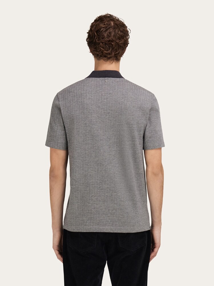 Wool and cotton polo shirt Gallery image 3