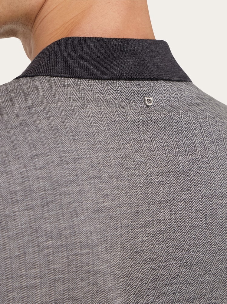 Wool and cotton polo shirt Gallery image 5