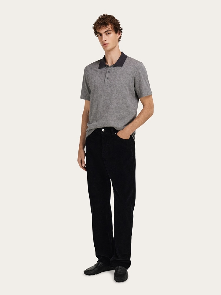 Wool and cotton polo shirt Gallery image 6