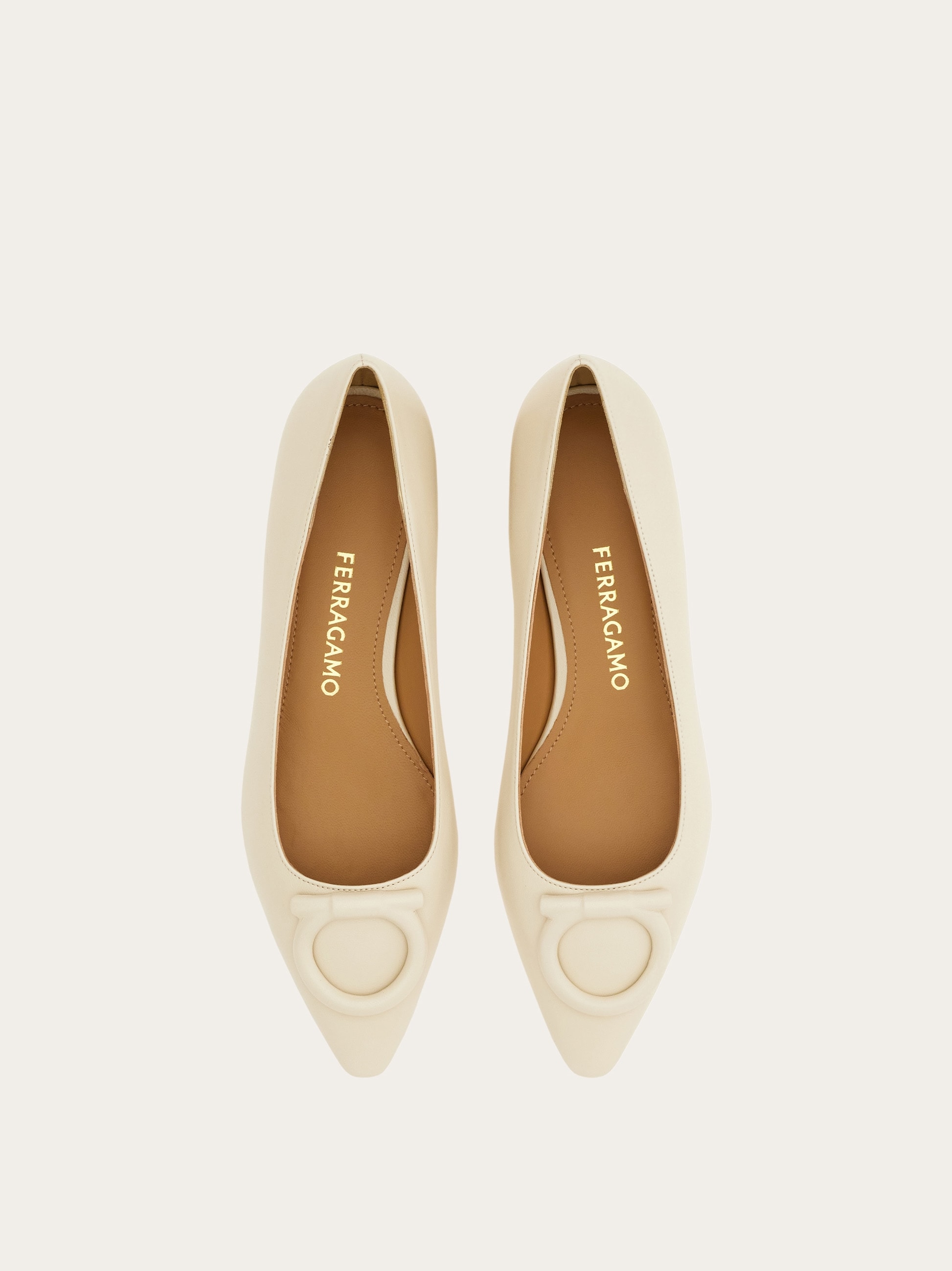 Tonal maxi Gancini ballet flat - Women | Ferragamo