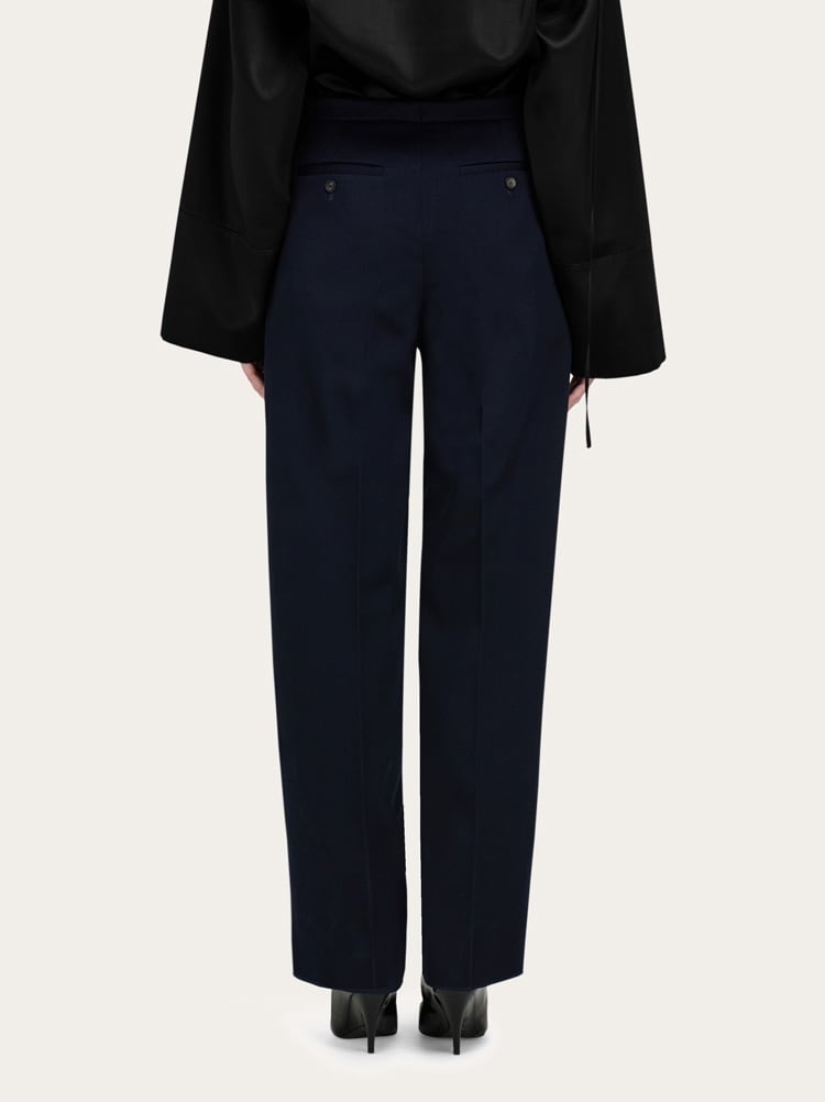 Tailored wool trouser with button detail Gallery image 4