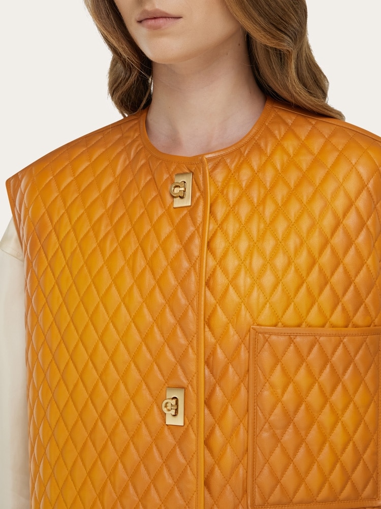 Gilet in nappa trapuntata Gallery image 4