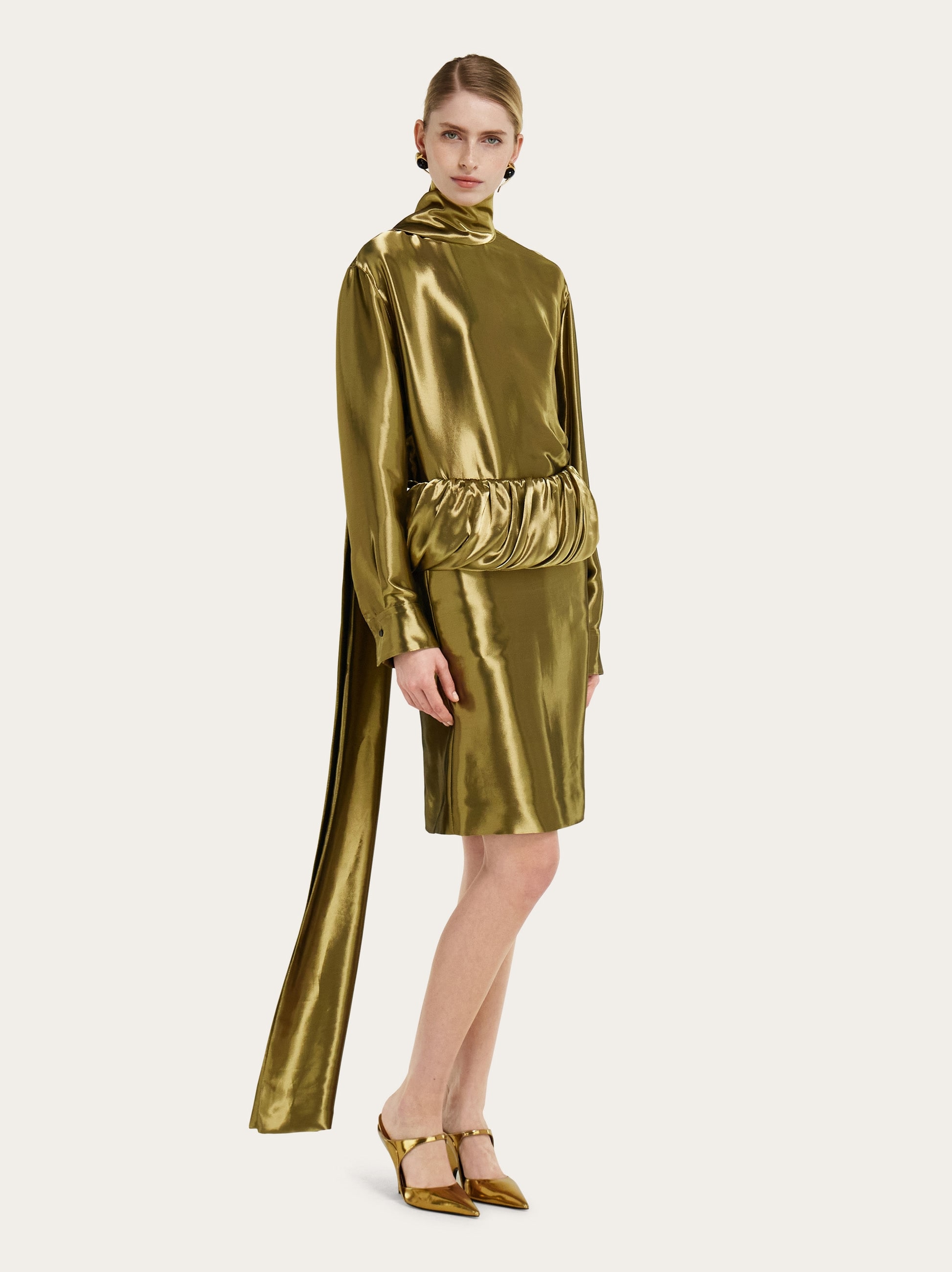 Liquid lamé skirt - Women | Ferragamo